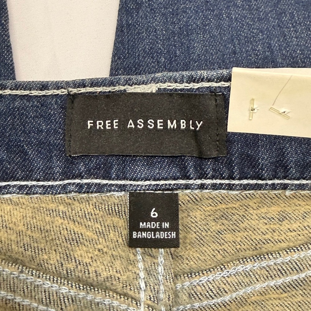 Free Assembly Kids Carpenter Jeans Dark Wash Blue Denim Size 6 FABDN00031FA22 - Picture 8 of 10